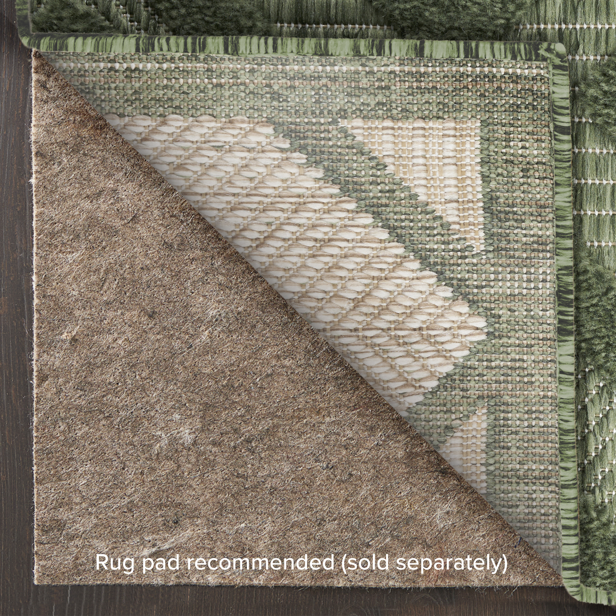 Nourison Versatile 4' x 6' Green Modern Rug