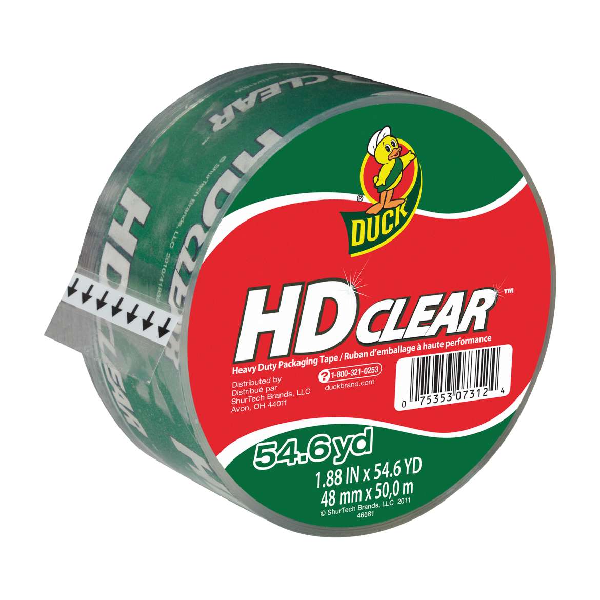 Duck® Brand HD Clear™ Heavy Duty Packing Tape Image