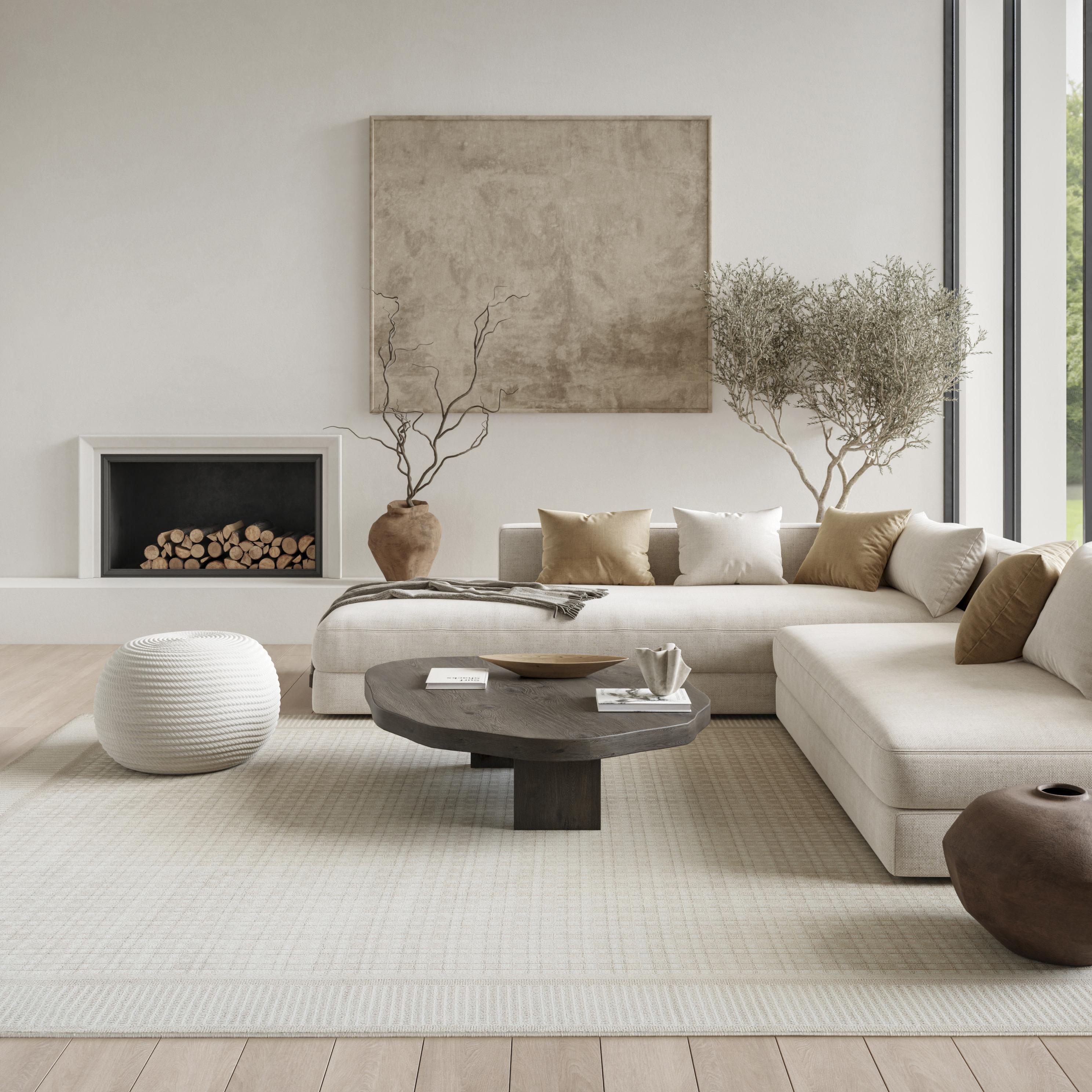 Nourison Nordic 8' x 10' Ivory Modern Indoor Rug