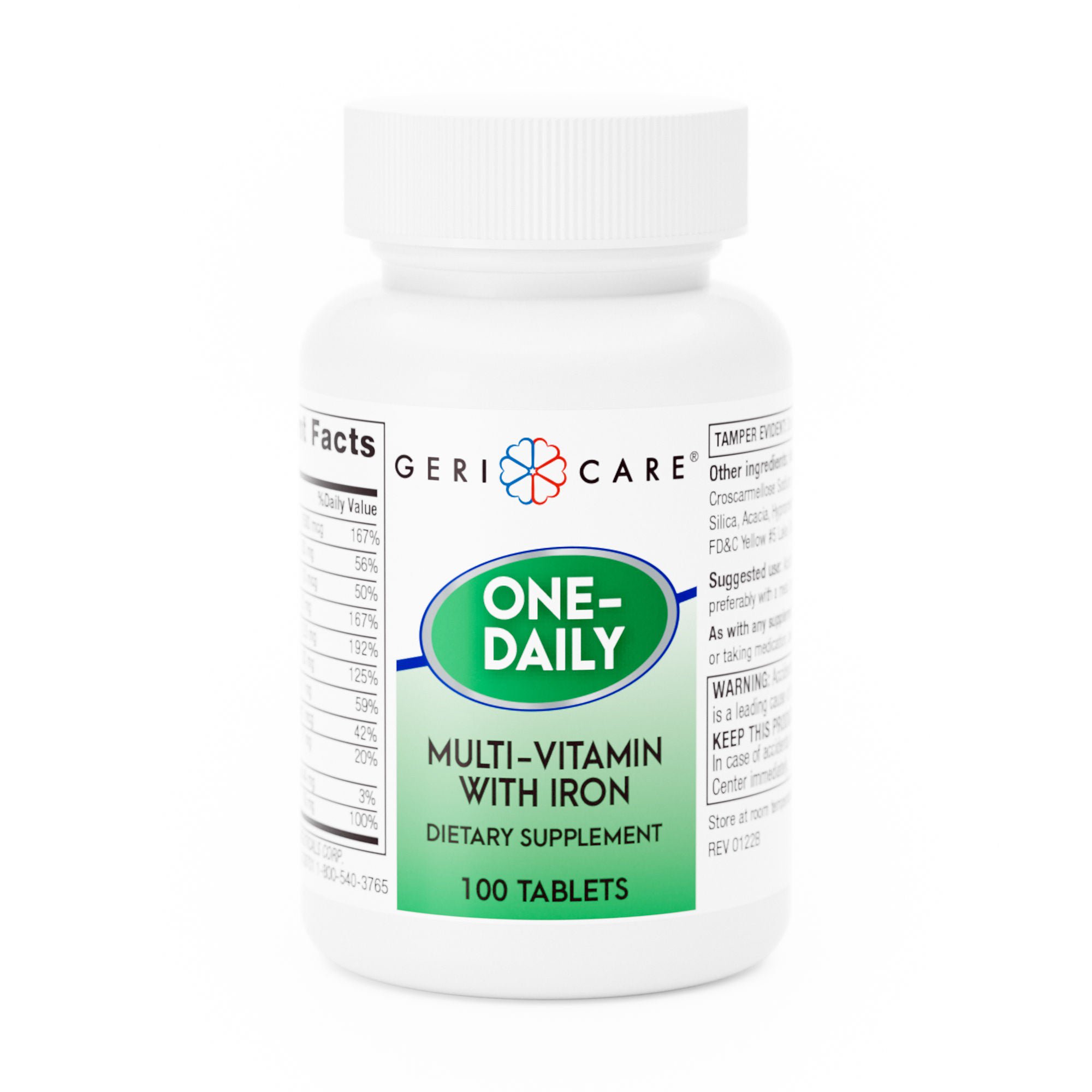 Geri-Care® One-Daily Multivitamin Supplement with Iron Tablets