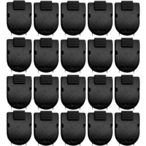 Wall Clips For Fabric Panels, Black, 40 Sheet Capacity, Pack of 20