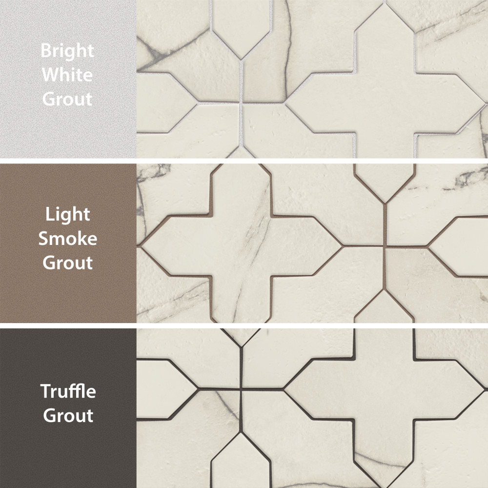 Istanbul Squire Shield Day with Day Cross 6 in. x 8-3/8 in. Porcelain Floor and Wall Tile