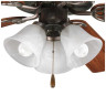 AirPro Series Fan Light Kit Steel Antique Bronze Painted 120V 15 in. Dia. 60W Ceiling Mount 3-Lamp 6.62 H x 15 W in.