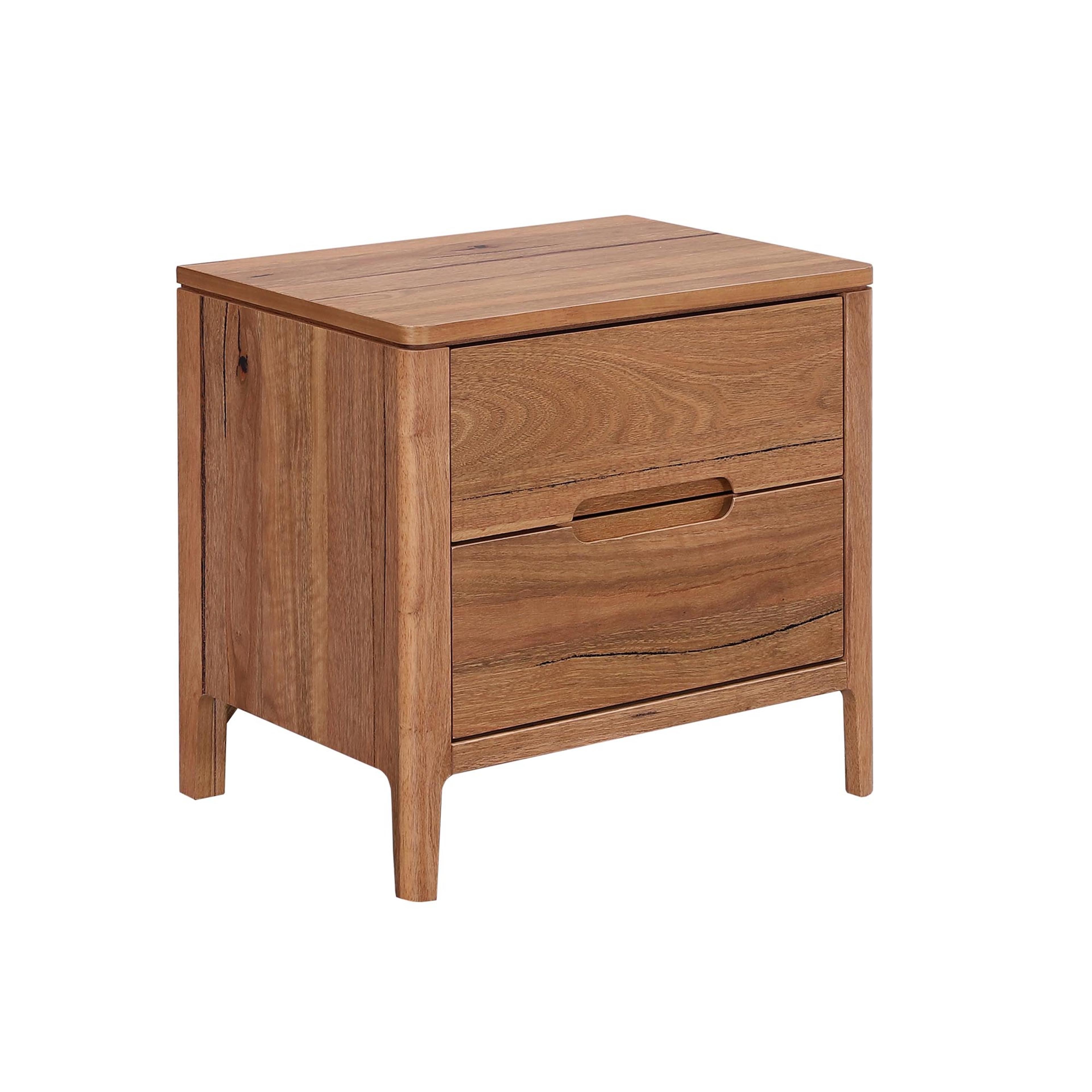 Product image of the  Broulee Bedside Table (2 Drawer), Natural from Forty Winks