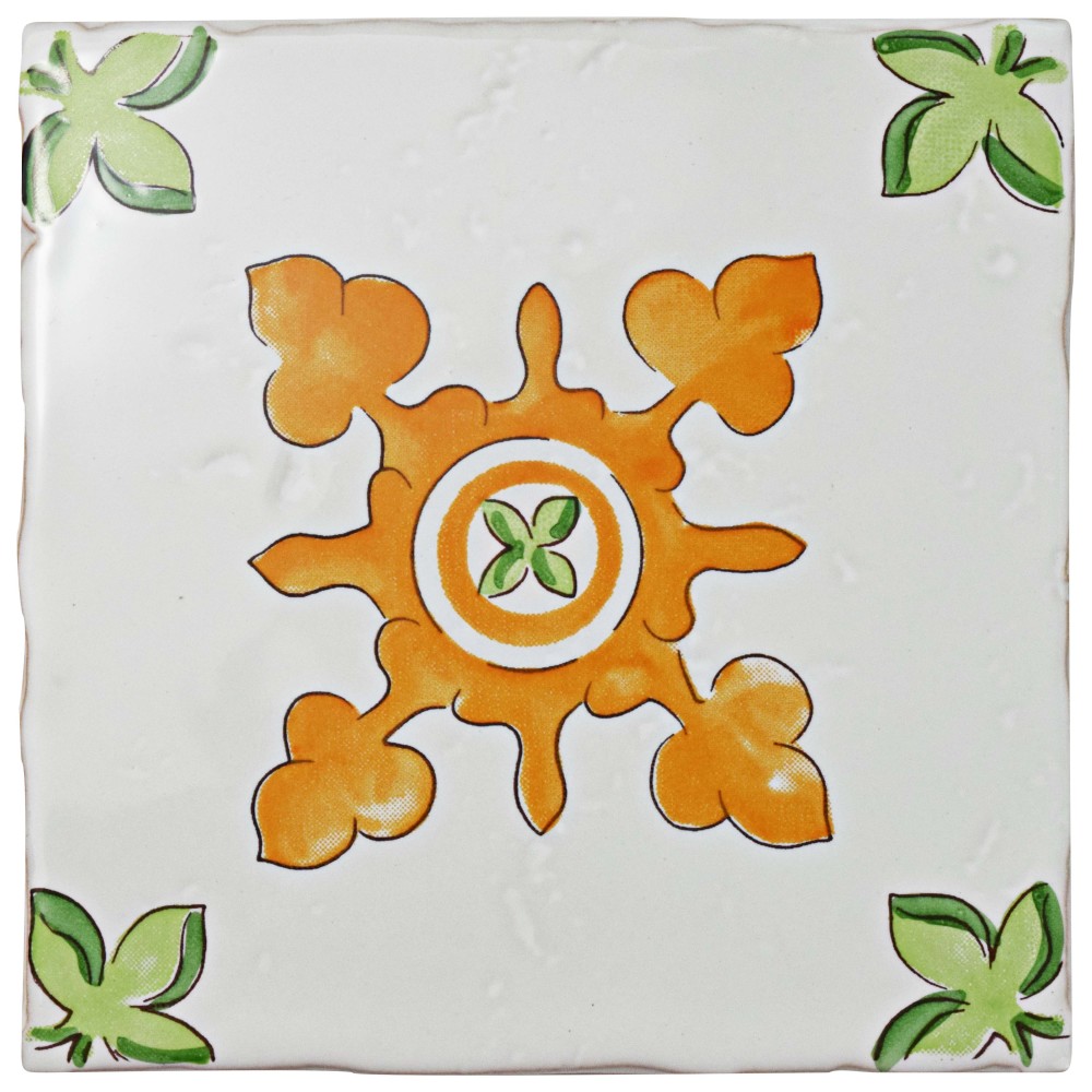 Novecento Centro Paterna Deco 5.13x5.13 Square Ceramic Wall Only Face