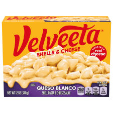 Velveeta Shells & Cheese Queso Blanco Shell Pasta & Cheese Sauce, 12 oz Box