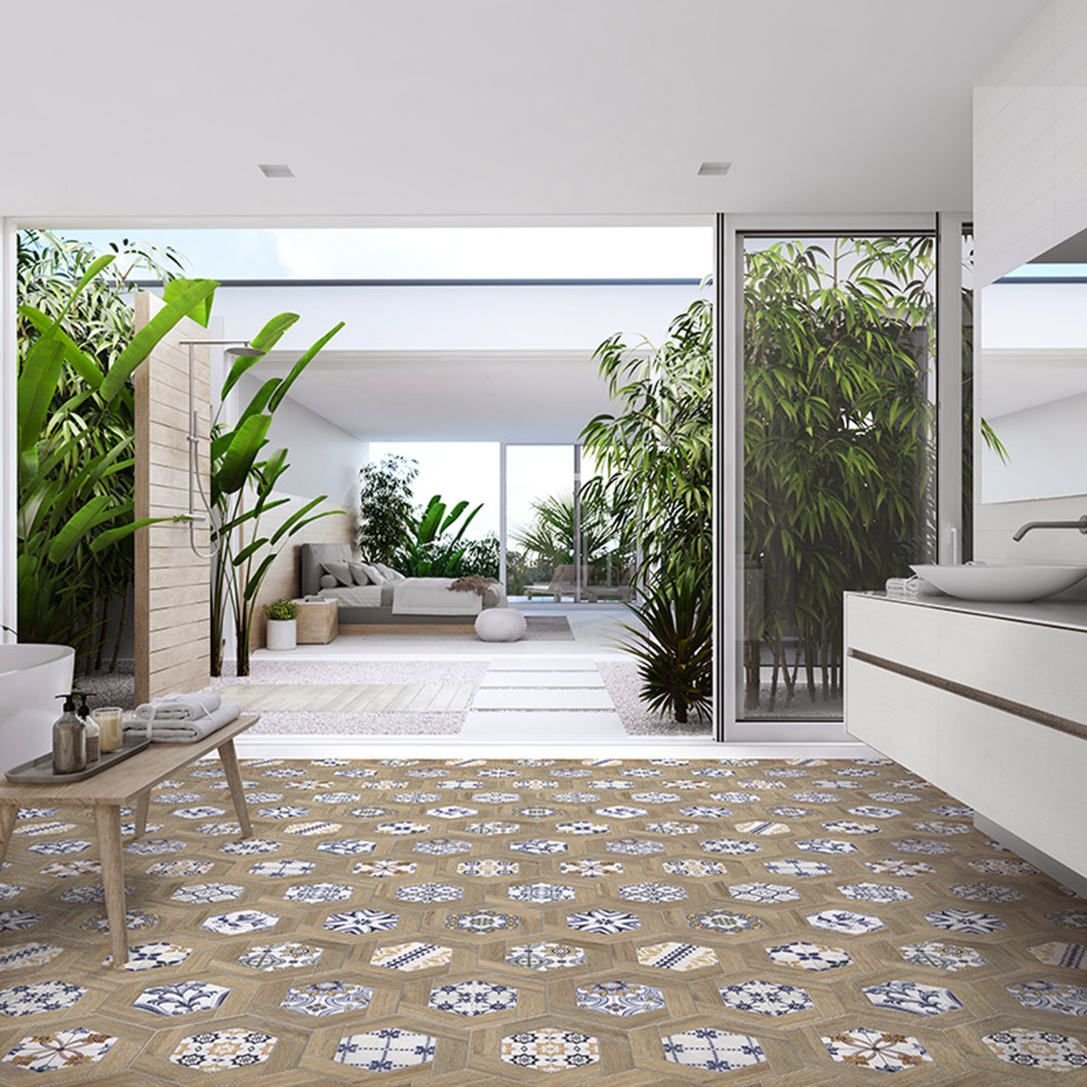 Gador Hex 9-1/8 in. x 10-1/2 in. Porcelain Floor and Wall Tile