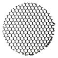 Trac-Master® HCLBL Series Hexagonal Cell Louver 2 in. Dia. Black