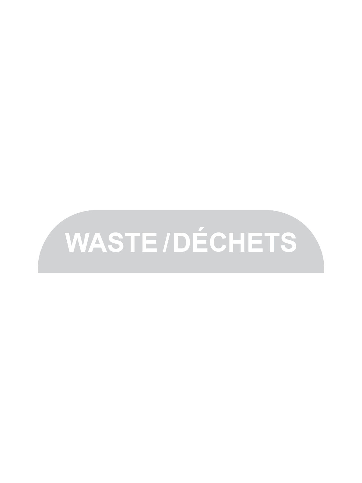 BILLI BOX – Label – Waste-Dechets – Clear-White