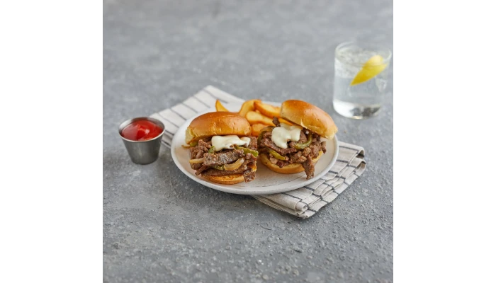 The Original Steak-EZE® Thick Cut BreakAway® Sirloin Beef Steak, Lightly Marinated, 4 oz_image_1