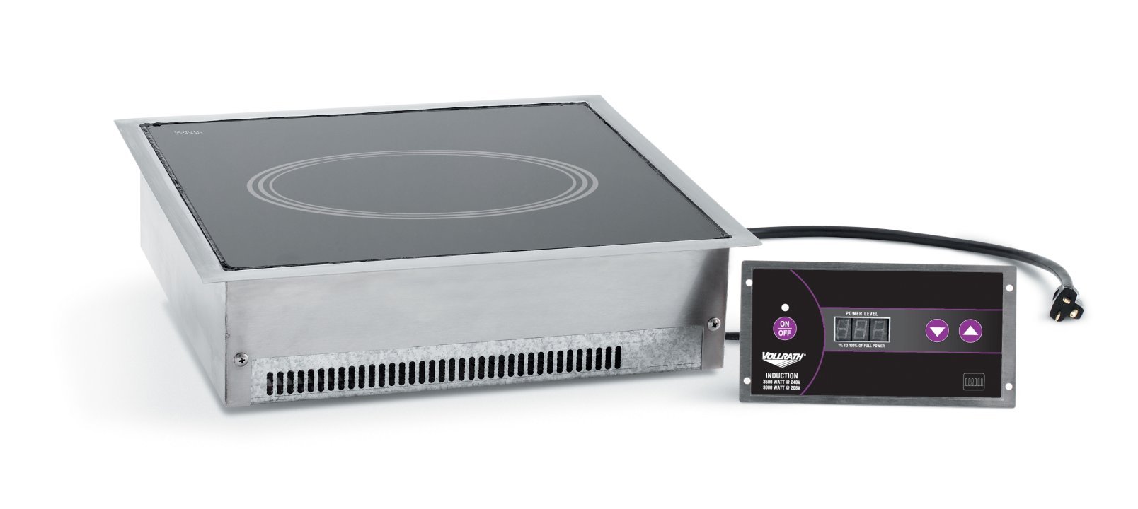 208- to 240-volt Ultra-Series single-hob drop-in induction range with UK plug