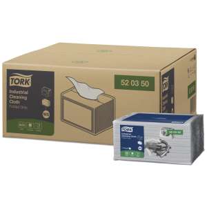 Tork, W8, 1 ply, 12.60"x15.16", Nonwoven Fabric, Industrial Wipers, Gray