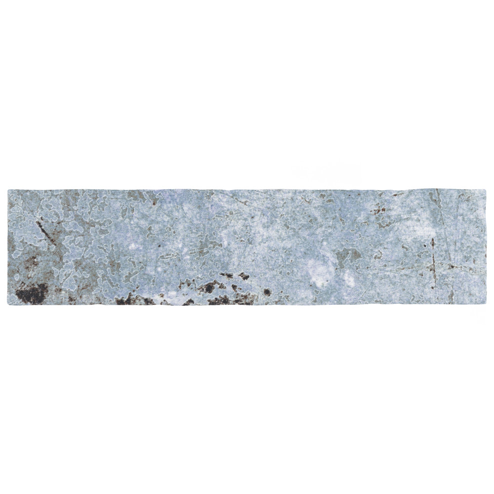 London Blue Glossy 3 in. x 12 in. Ceramic Wall Tile