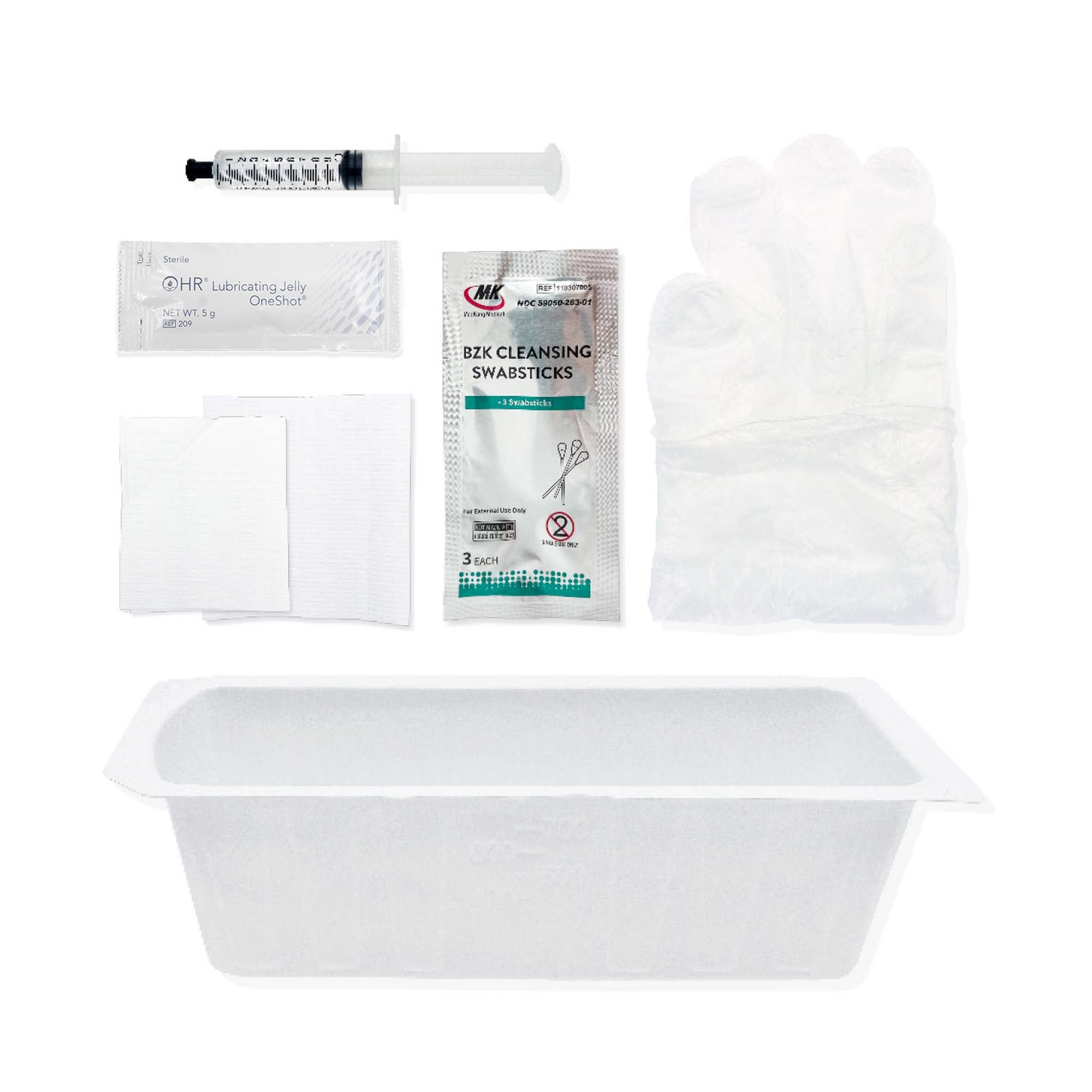 HR Healthcare TRAY, FOLEY INSRT W/ACCESS P/FSTR-WATER SYR 10ML (20/CS)