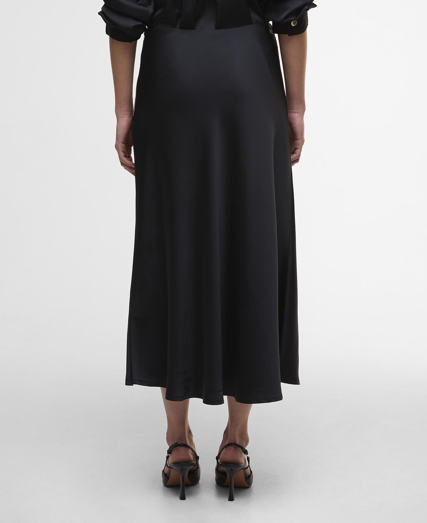 Kaia Satin Midi Skirt image number 2