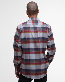 Portdown Tailored Long-Sleeved Shirt Light Grey Marl