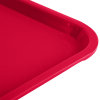 14" x 18" polypropylene fast-food tray in red