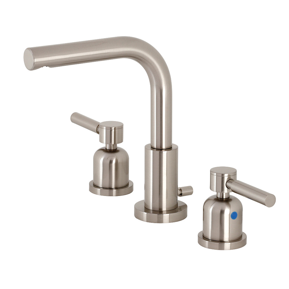 Widespread Bathroom Faucet with Brass Pop-Up, Polished Chrome with 6 Finish Options