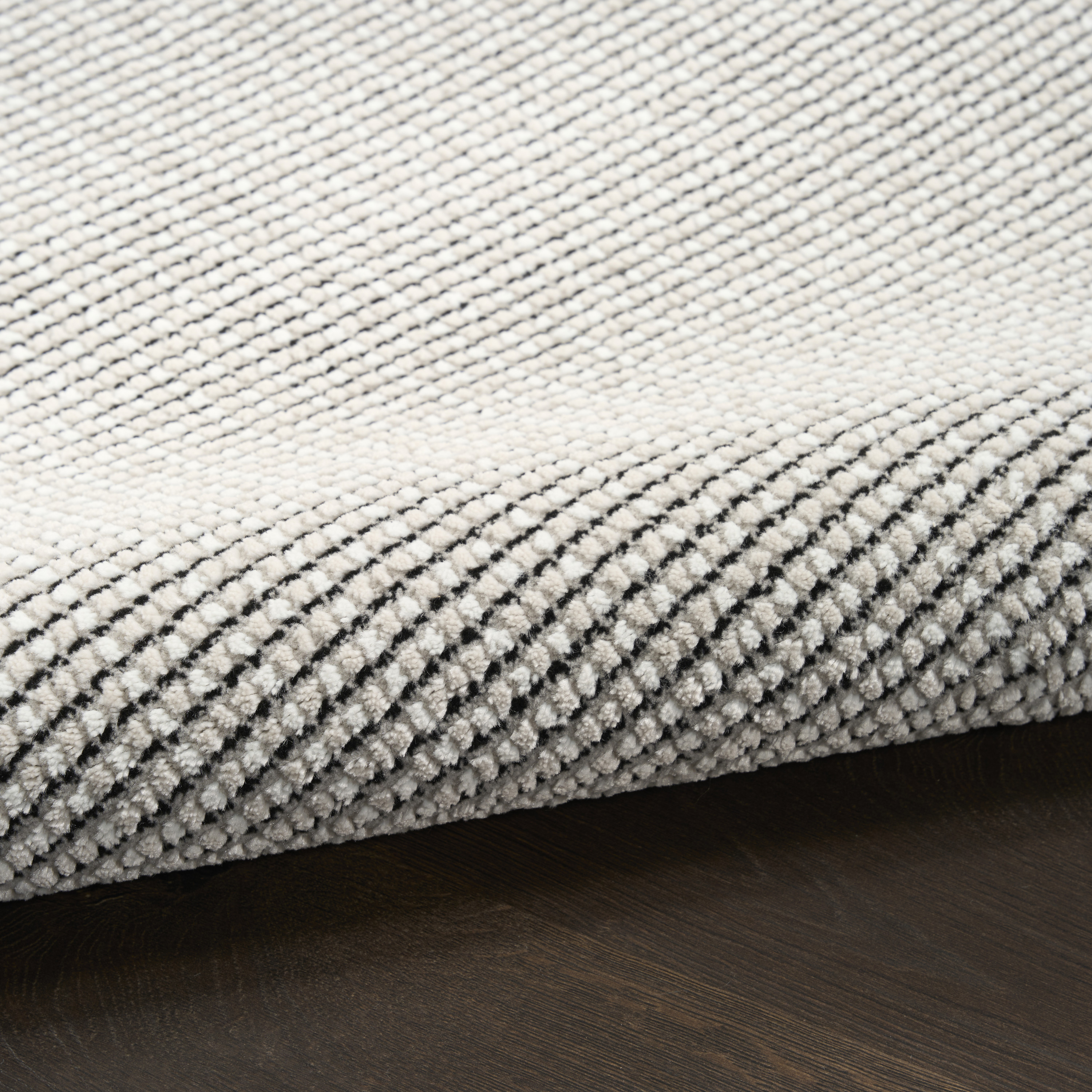 DKNY Atlantic Avenue 4' x 6' Ivory Black Modern Indoor Rug