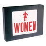 Emergency Exit Signs, Aluminum, LED, 2 Face,White HousingWith Red Letters, 2.6W