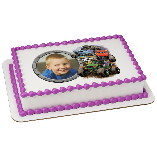 Monster Jam® Crunch Time PhotoCake® Edible Image® Frame