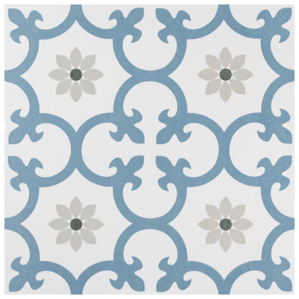 Daria Niagara 9-3/4 in. x 9-3/4 in. Porcelain Floor and Wall Tile