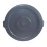 Impact, Gator Plus, Round, Polyethylene , 44 gal, Gray, Receptacle Lid