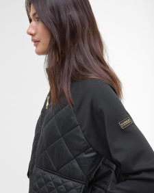 Ebony Quilted Sweatshirt Black