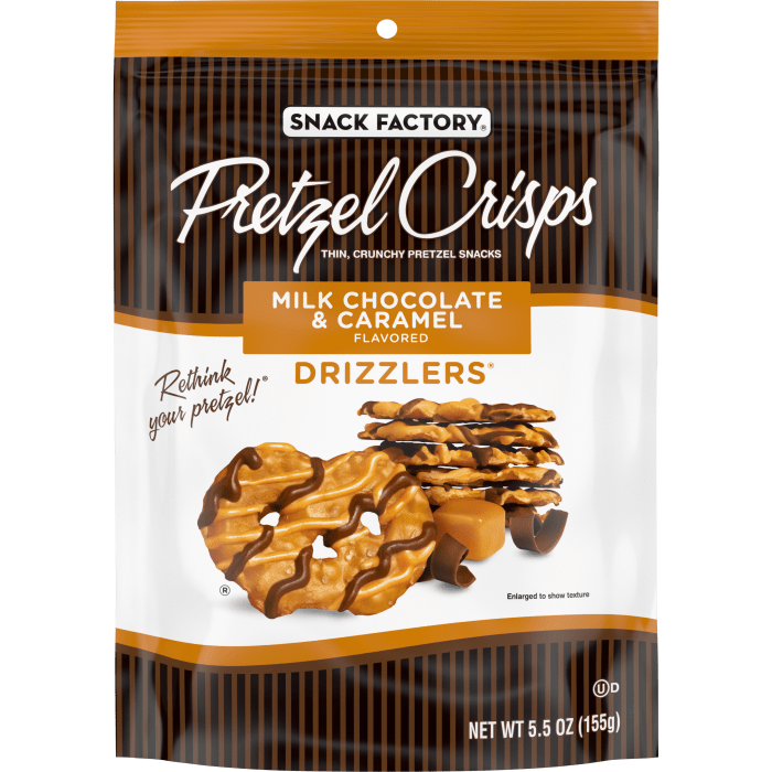 Milk Chocolate & Caramel Pretzel Crisps Drizzlers
