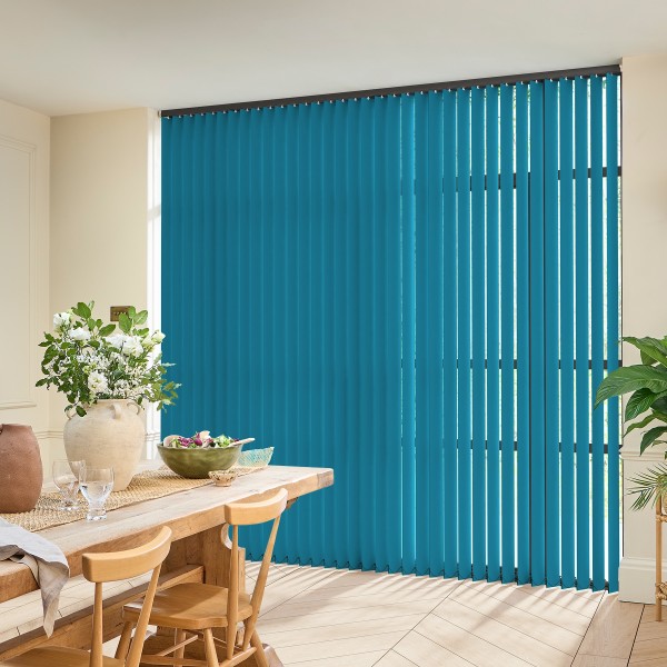 Acacia Blackout Teal Vertical blind