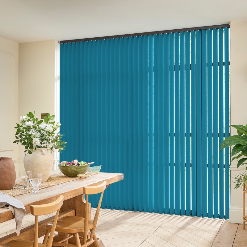 Acacia Blackout Teal Vertical blind