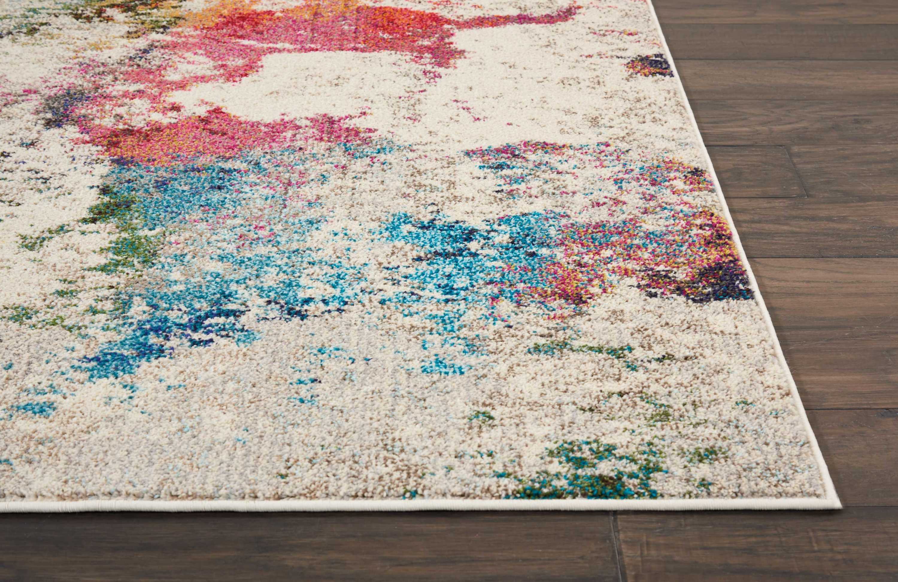 Nourison Celestial 7'10" x 10'6" Ivory Multicolor Modern Indoor Rug