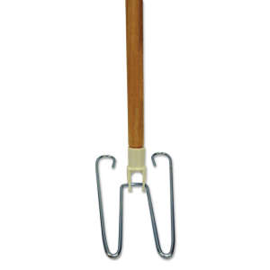 Boardwalk, Threaded Handle, 48", Wood, White