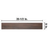 Mt Royale Walnut 6 in. x 35-1/2 in. Porcelain Floor and Wall Tile ...