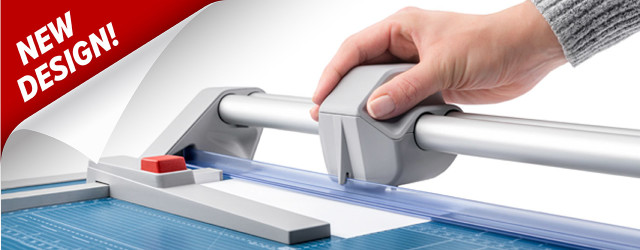 Professional Rotary Trimmers With a sturdy design and a variety of cutting lengths, these trimmers are ideal for heavier duty applications like trimming multiple sheets of paper and cardstock.
