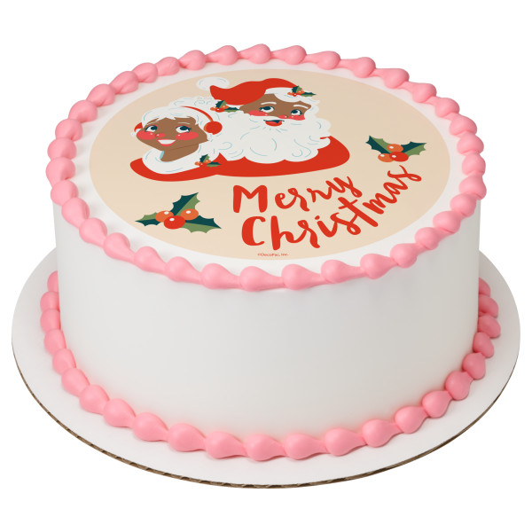 Merry Christmas Jolly PhotoCake® Edible Image®