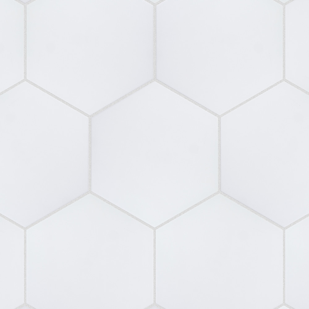 Horizon Hex Blanco 7-3/4 in. x 9 in. Porcelain Floor and Wall Tile