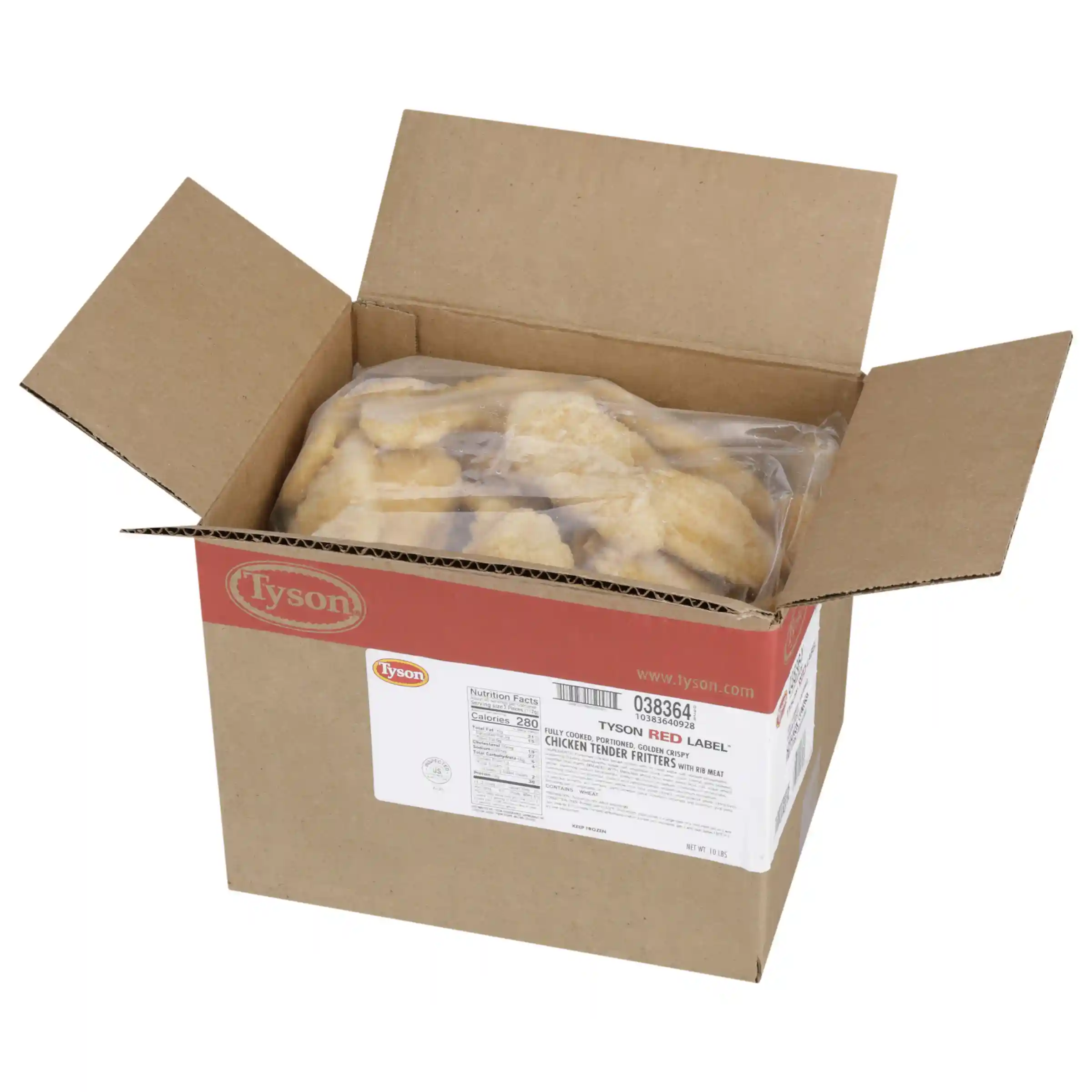 Tyson Red Label® Fully Cooked Golden Crispy Select Cut Chicken Tender Fritters _image_4