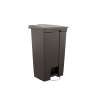 Rubbermaid Commercial, Legacy, 23 gal, Plastic, Black, Rectangle, Receptacle