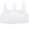 Traex® wide-mouth clear squeeze dispenser Tri Tip™ replacement cap