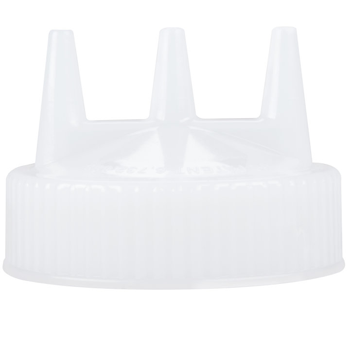 Traex® wide-mouth clear squeeze dispenser Tri Tip™ replacement cap