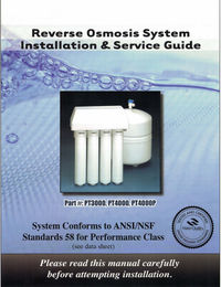PuROTwist 4-Stage 50gpd RO w/ AG Faucet Manual