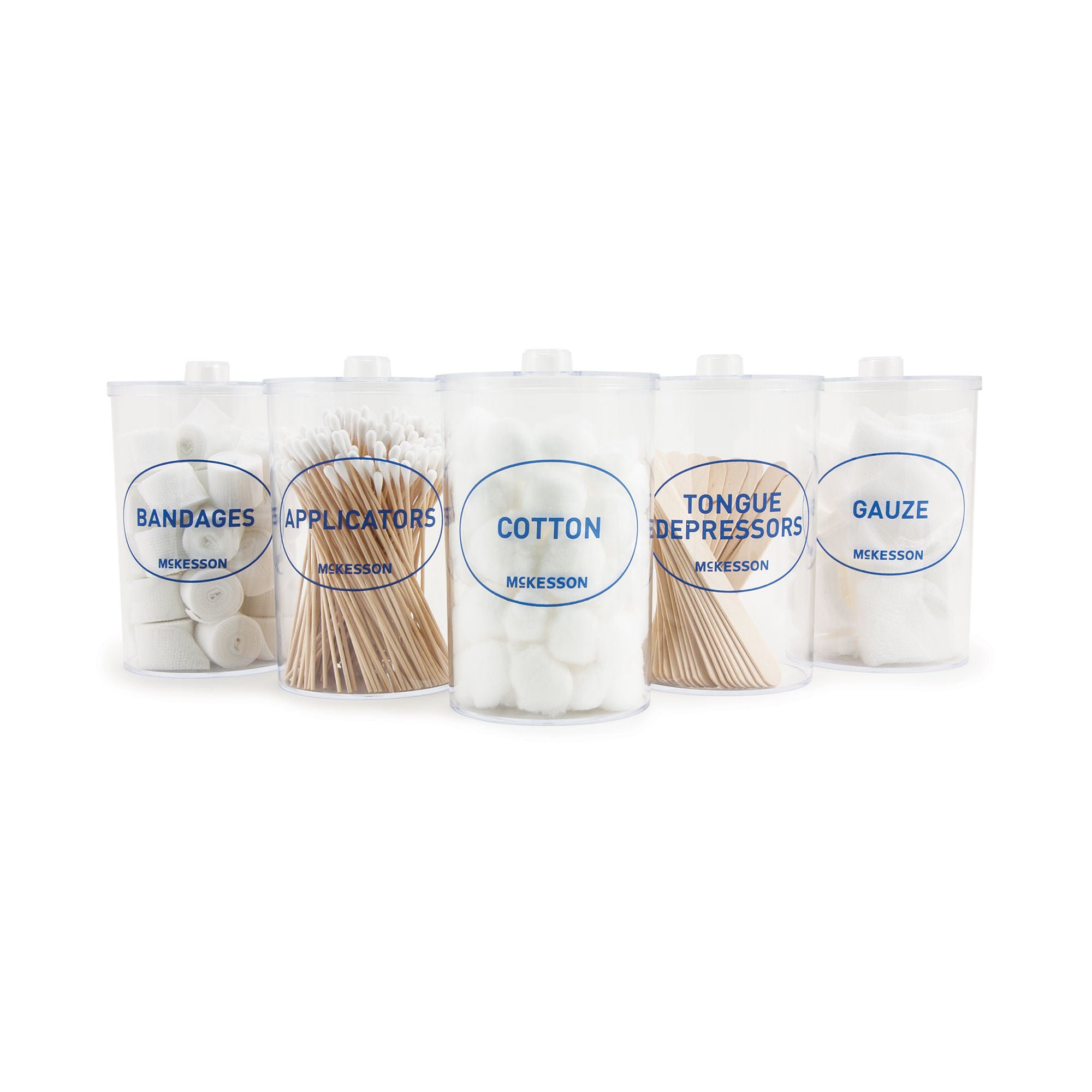 McKesson Plastic Labeled Sundry Jar, 4.25 x 6.6 in