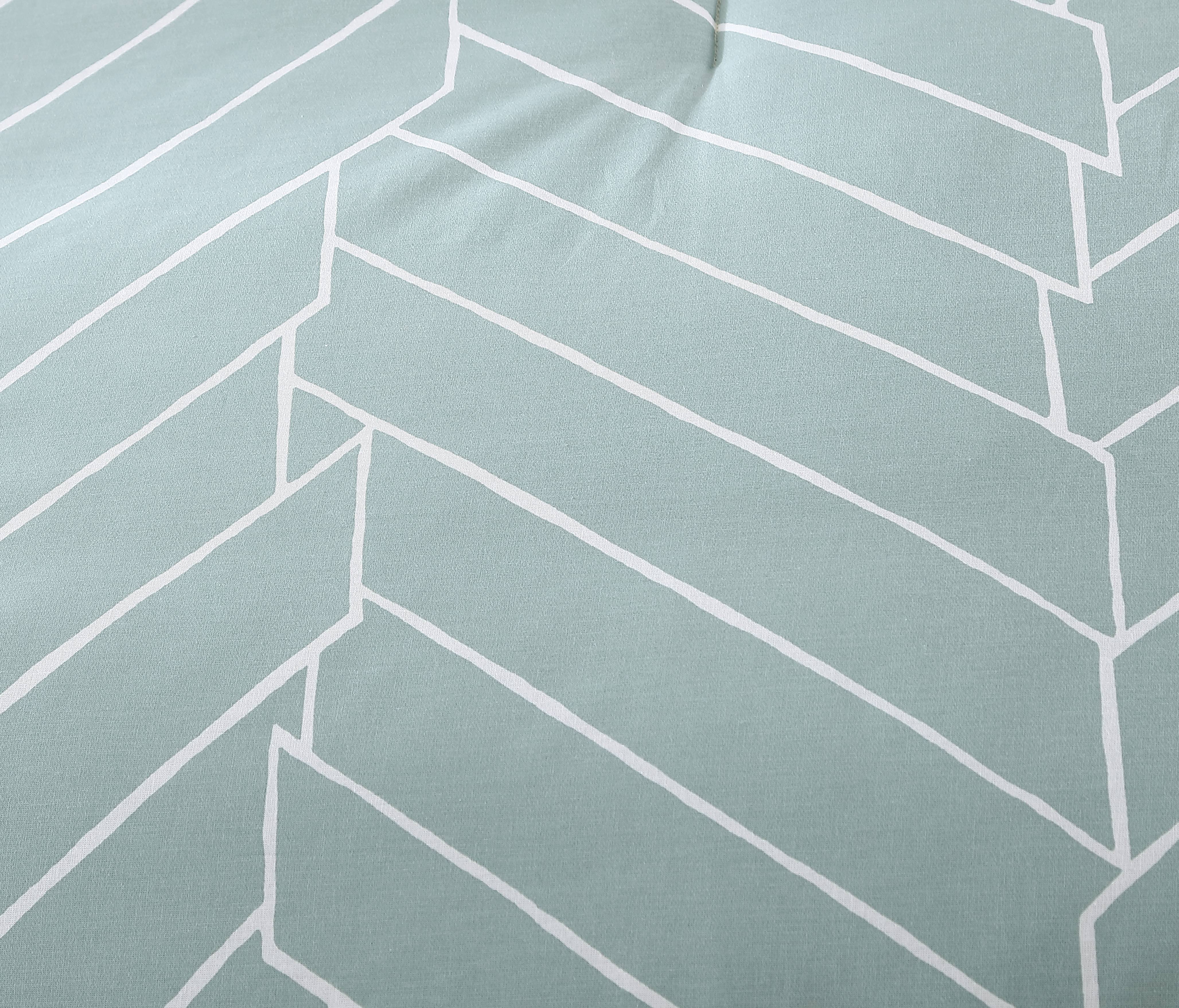 City Scene Ceres Cotton Green 3 Piece Comforter Set-Full/Queen - Picture 9 of 21