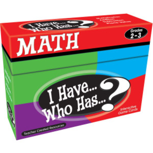 I Have, Who Has Math Game, Grade 2-3