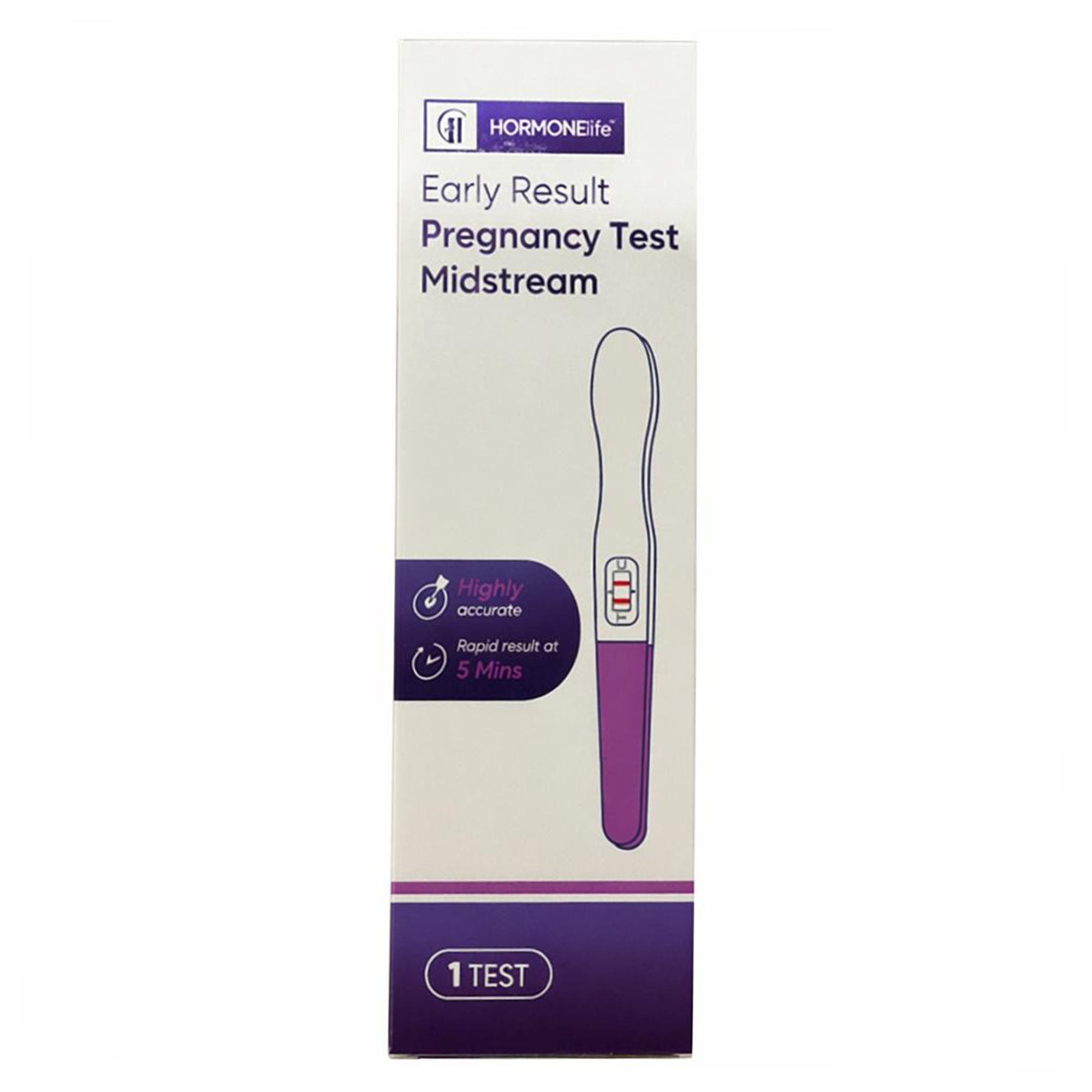 Wondfo USA Co Ltd TEST, PREGNANCY HORMONELIFE MIDSTREAM 10MIU IND BOX (160/CS)