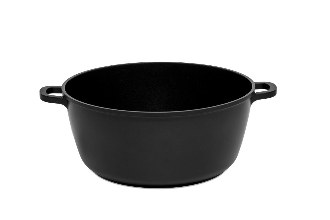 Cacerola alta Black Series antiadherente sin tapa de 28 cm