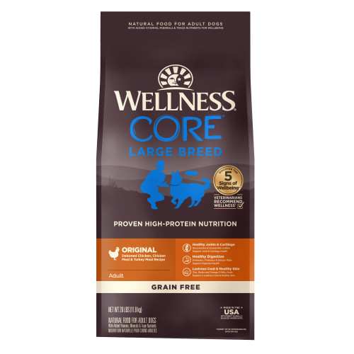 Wellness CORE  Large Breed Chicken & Turkey Recipe Front packaging