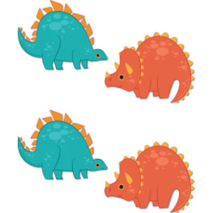 Dino Quest Paper Cut-Outs, 72 Pieces, 2 Sets