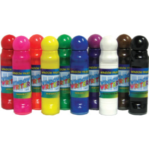 Window Writers Paint, 10 Colors, 48 ml each